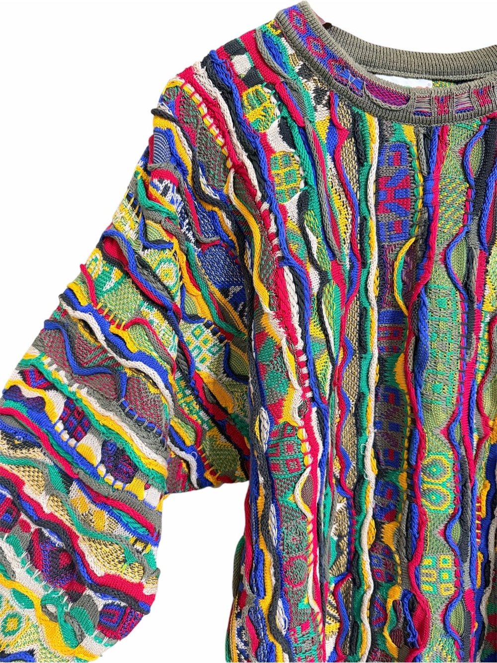Vintage COOGI Crewneck Sweater Large Men's Multicolor Y2K Streetwear - Picture 4 of 12